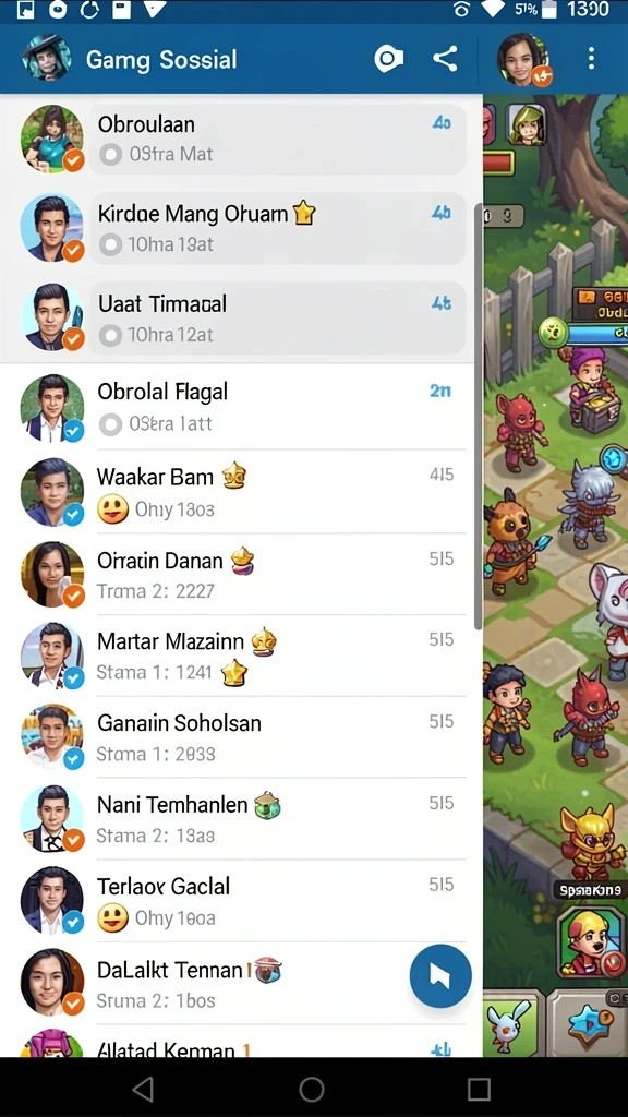 Tampilan awal yang menarik dan penuh warna.