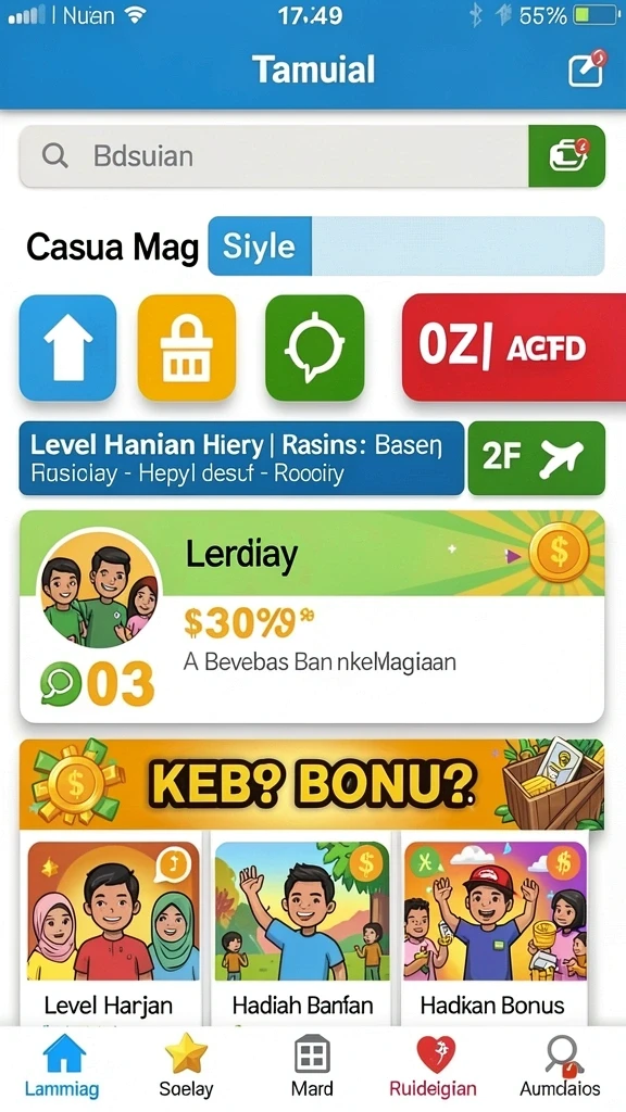 Pengalaman bermain yang seru dan menyenangkan.