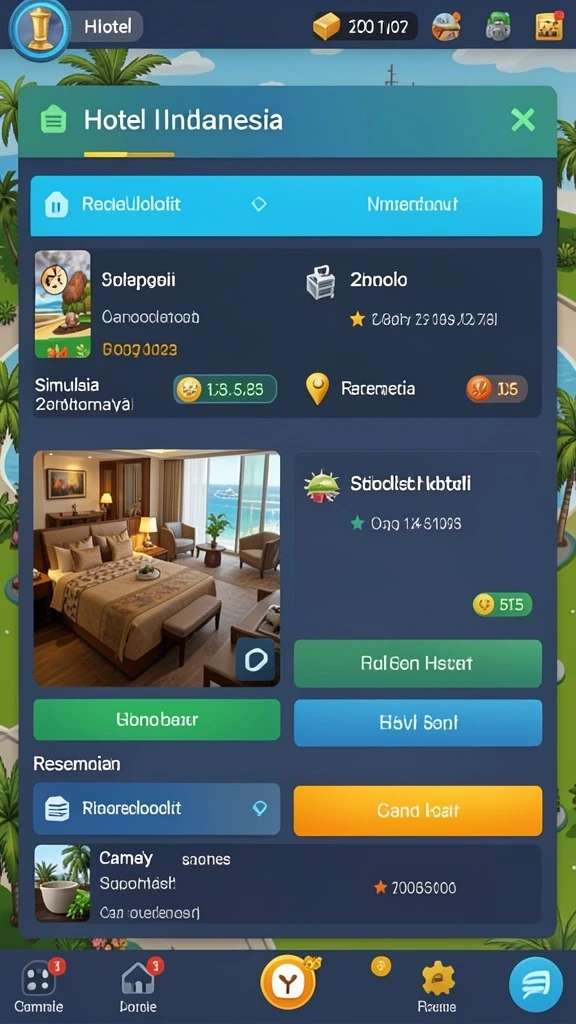 Tampilan menu utama yang menarik dan user-friendly.