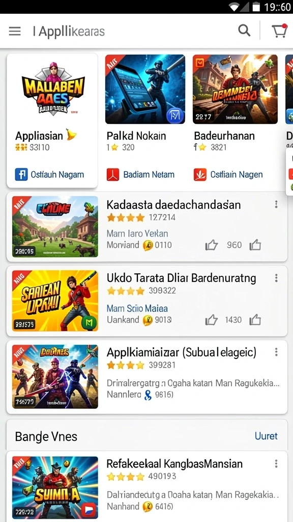 Beragam permainan yang bisa dipilih sesuai keinginan.