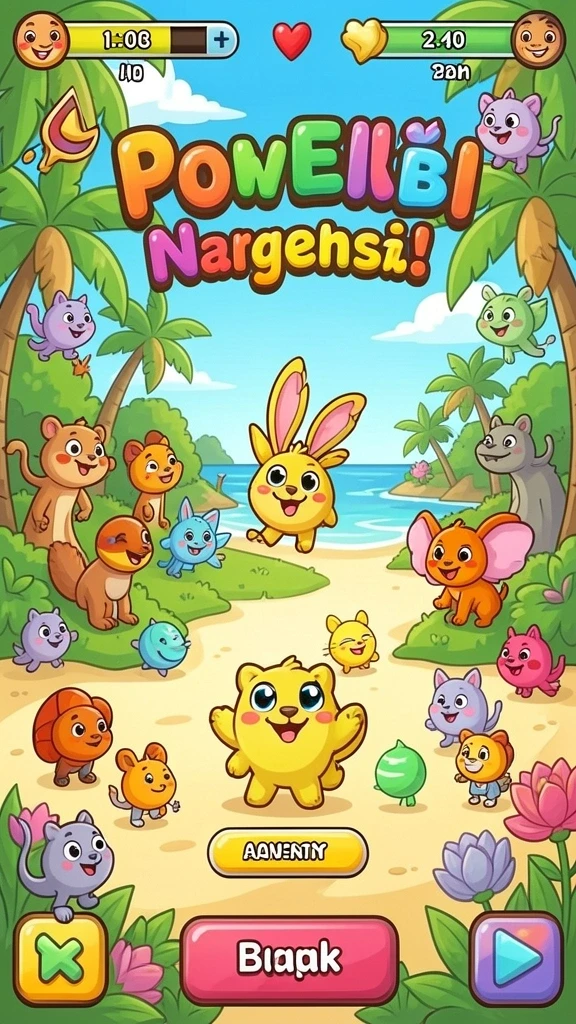Tampilan permainan slot yang menarik dan penuh warna.