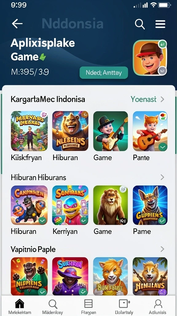 Tampilan antarmuka pengguna yang modern dan menarik.