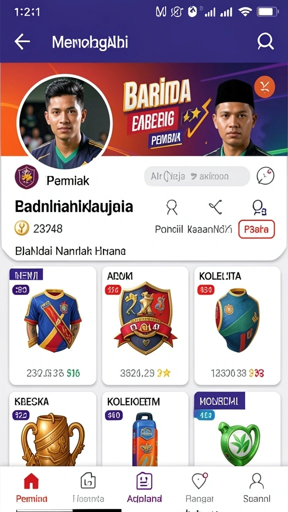 Tampilan antarmuka pengguna yang intuitif dan menarik.