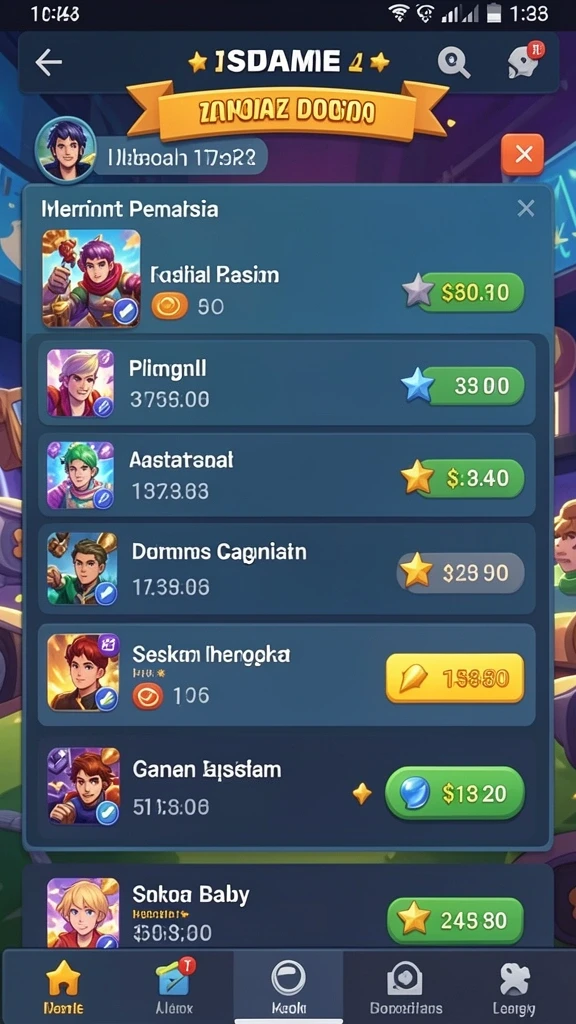 Screenshot 3 menampilkan sistem transaksi yang mudah digunakan.