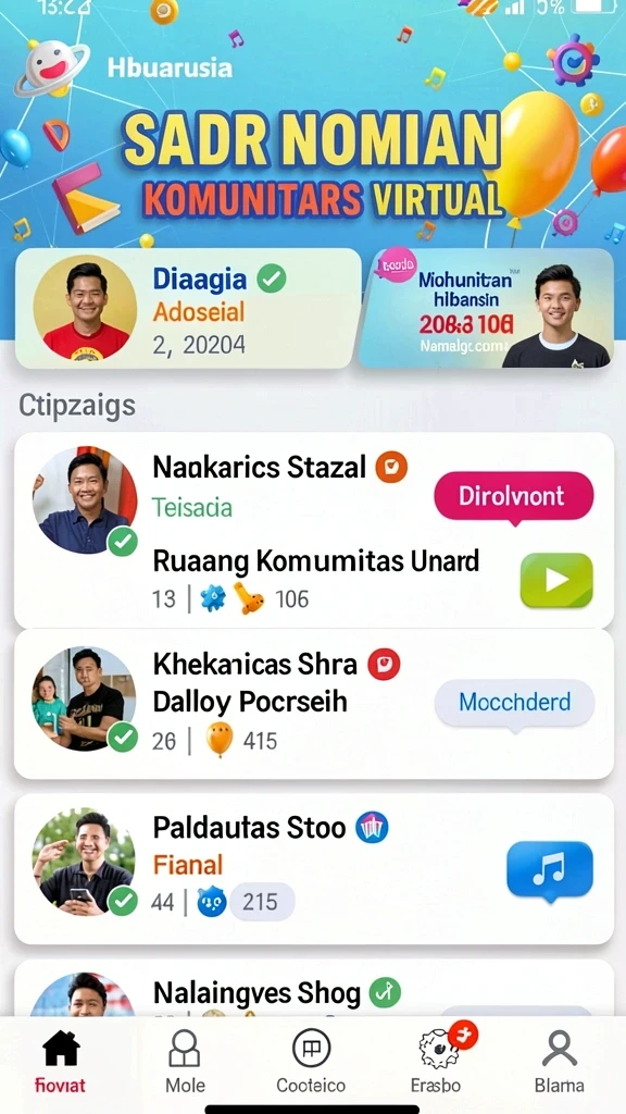 Berbagai mode permainan yang menantang dan seru.