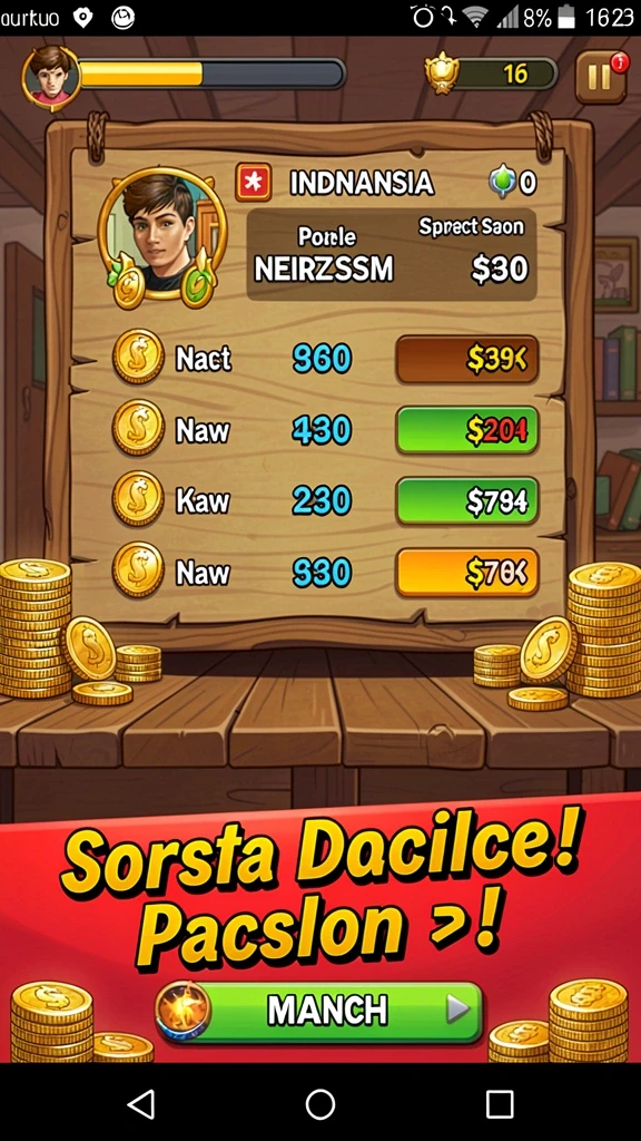 Gameplay seru dengan berbagai level menantang.