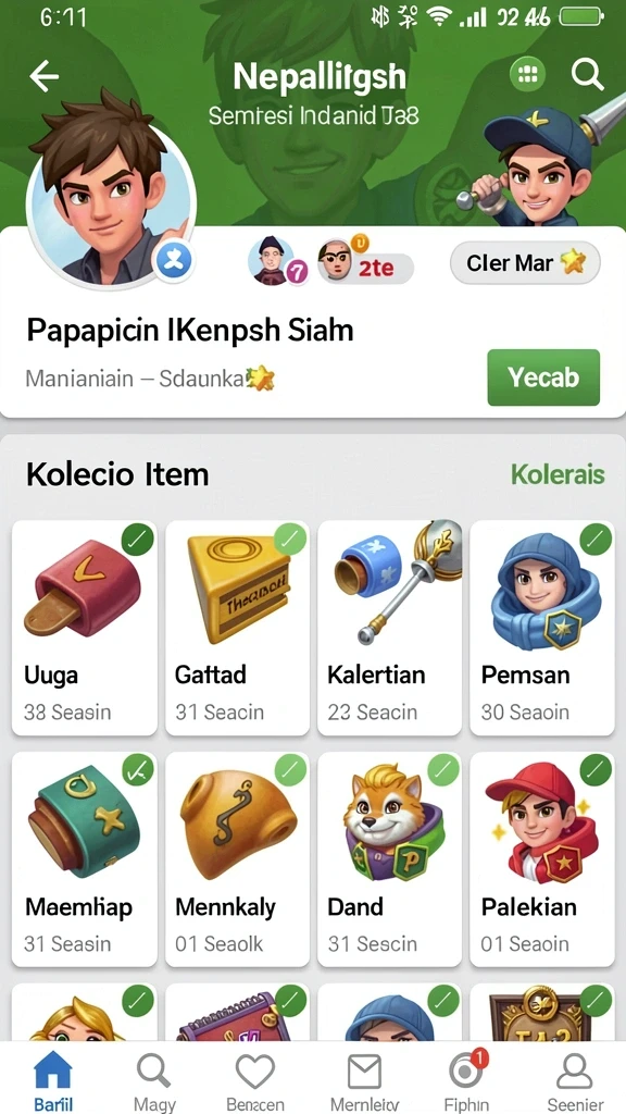 Tampilan awal aplikasi JPS888 yang menarik dan mudah dinavigasi.