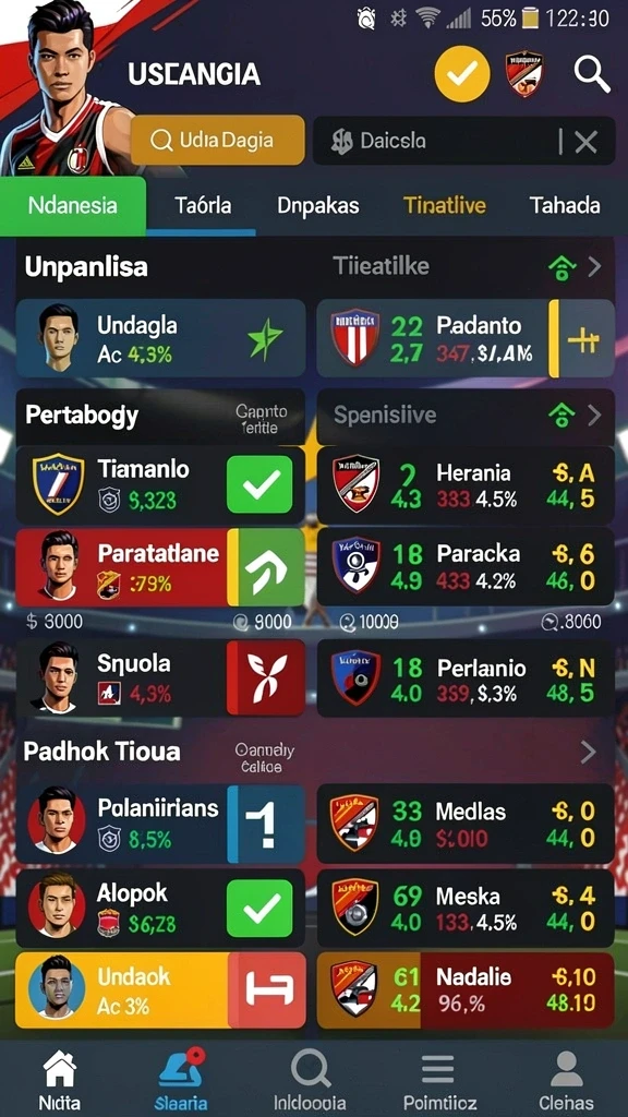 Tampilan utama KASKUSTOTO dengan menu yang jelas.