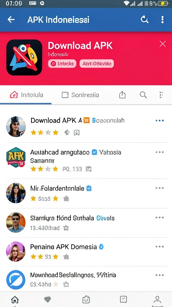 Tampilan home screen yang menarik dan informatif.
