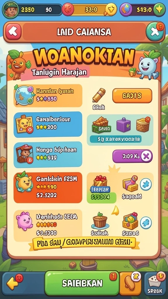 Tampilan antarmuka yang menarik dan mudah digunakan.