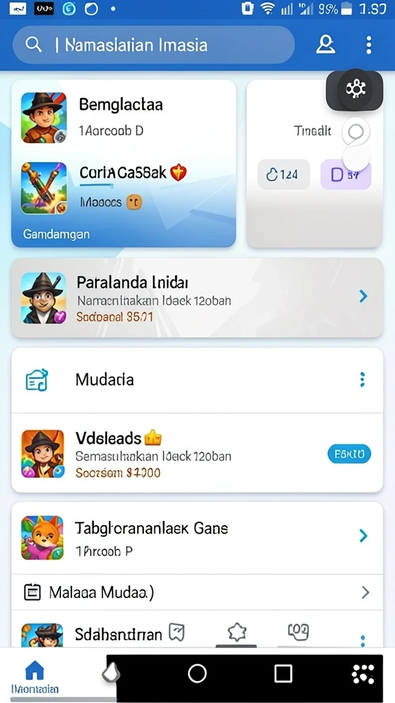 Screenshot menunjukkan karakter unik yang dapat dipilih pemain.