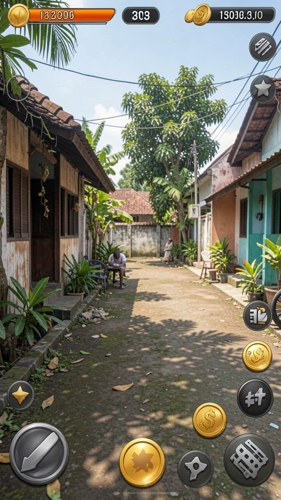 Peringkat yang menunjukkan skor pemain.