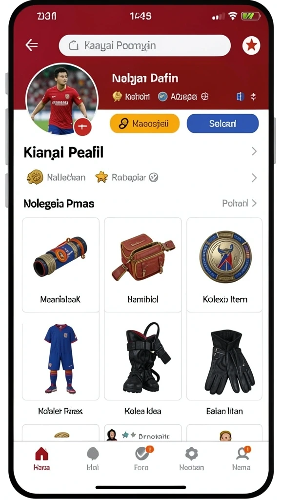 Tampilan antarmuka yang user-friendly.