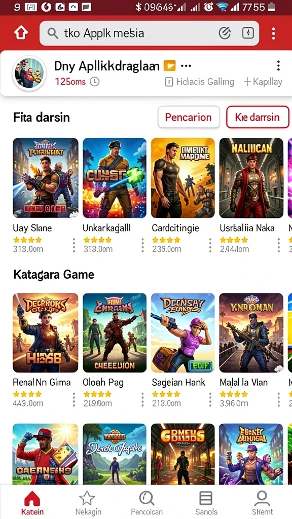 Tangkapan layar menampilkan aksi karakter dalam permainan.