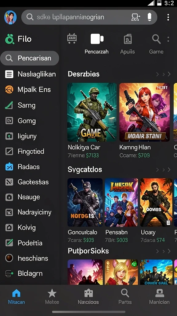 Tangkapan layar menunjukkan grafis menakjubkan dari dunia game.