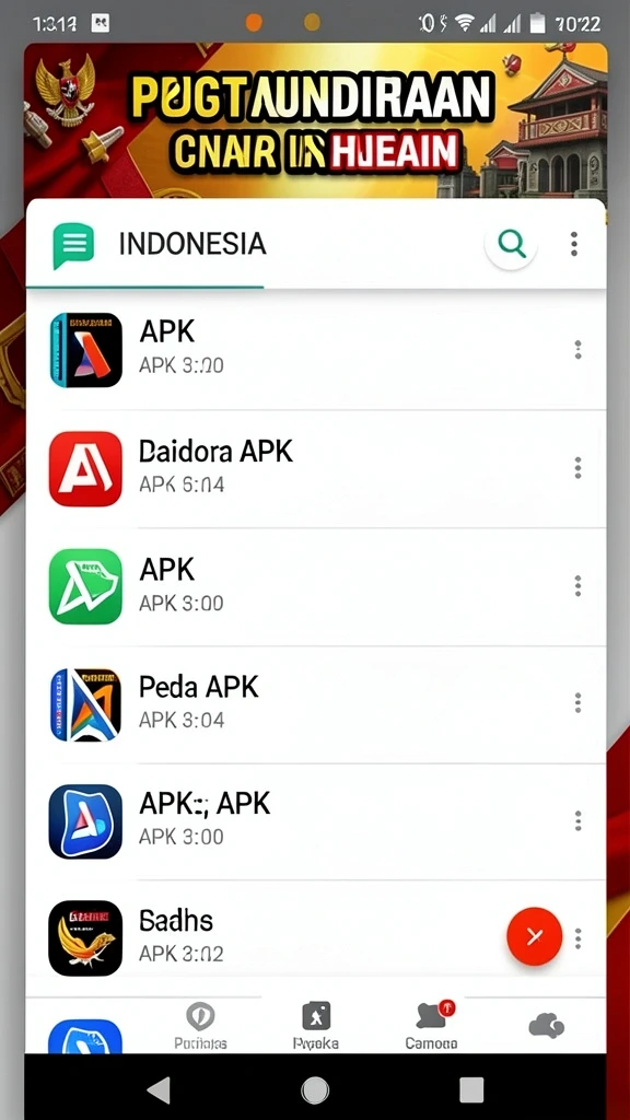 Tampilan grafis yang memukau di layar.
