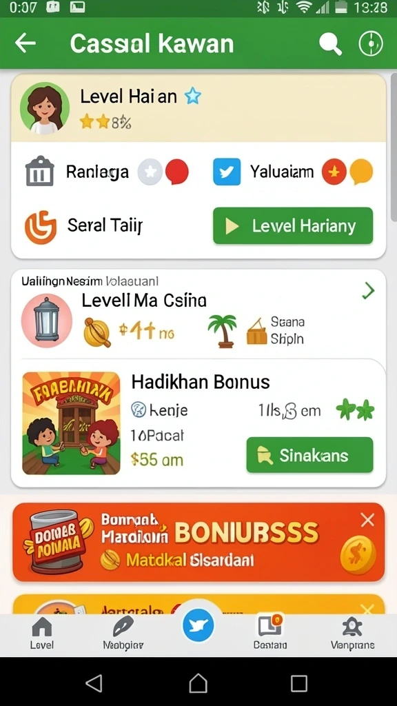 Fitur interaksi sosial dengan pemain lain.