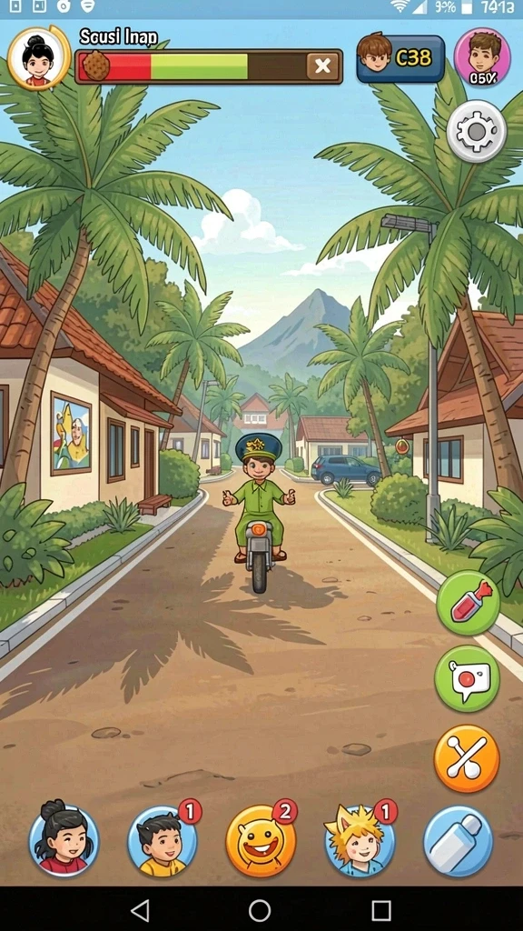 Tampilan antarmuka yang modern dan menarik.